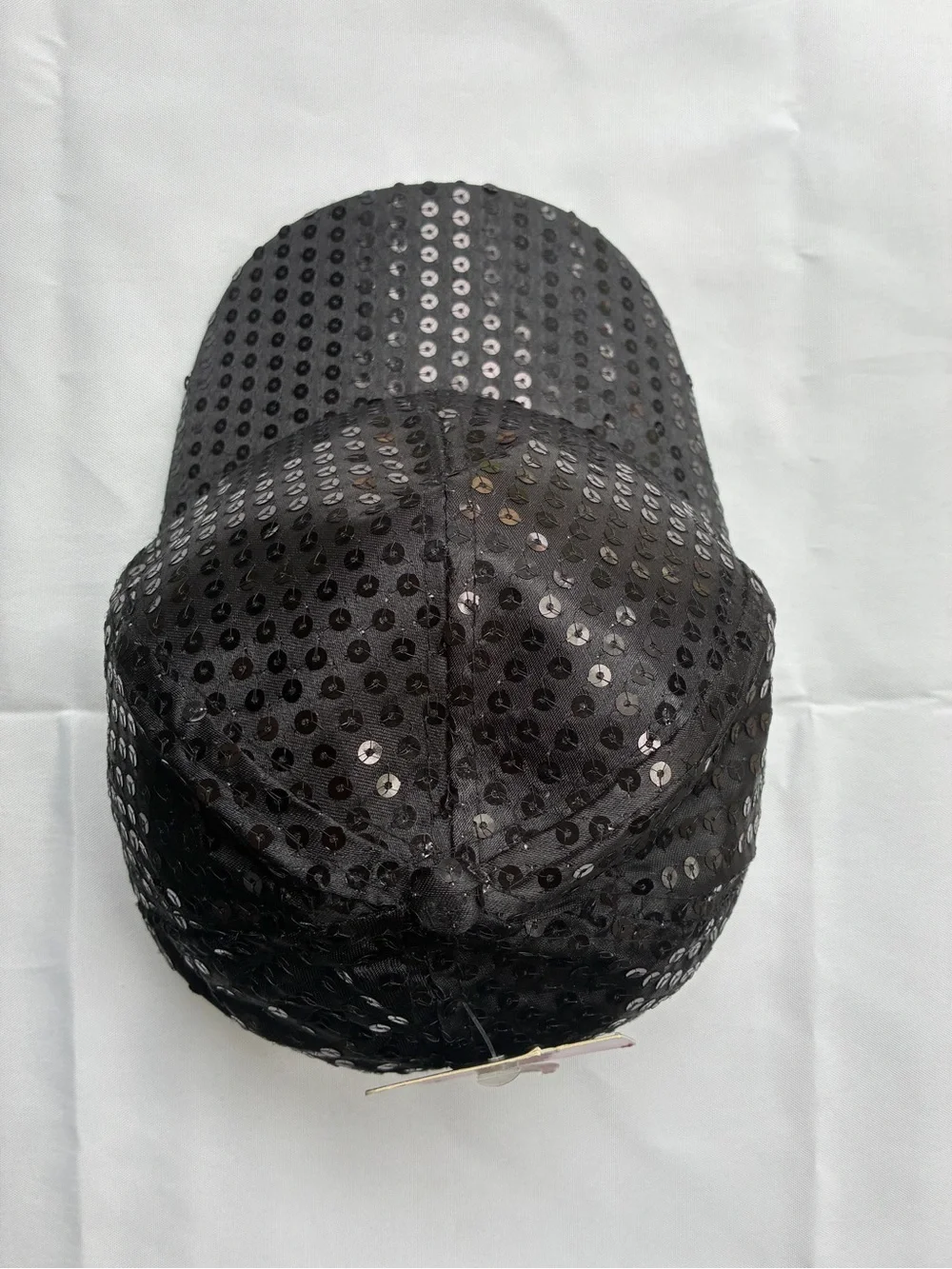 NWT Black Sequin Baseball Cap Adjustable Bling Hat